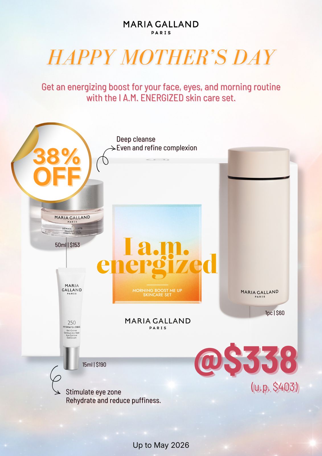2 Cream Mask + 250 Eye Cream Mother's Day Promotion